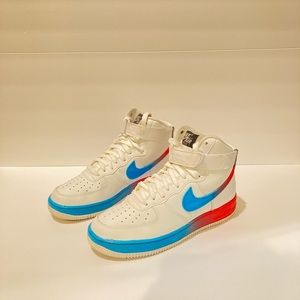 Nike Air Force One (Blue and Red) size 7.5